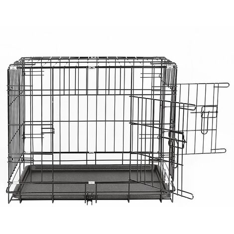 Nero 76 x 54 x 64 cm Kerbl Dritto Anteriore Cane Gabbia Pieghevole 2 Porte Nero 76 x 54 x 64 cm Kerbl Dritto Anteriore Cane Gabbia Pieghevole 2 Porte