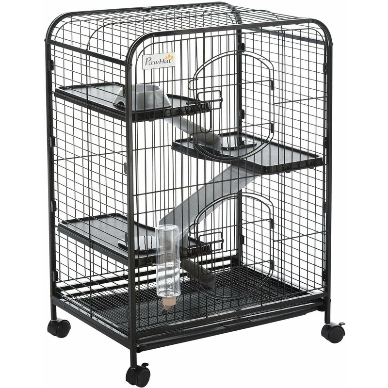 Giordanoshop Gabbia Per Roditori Con Ruote 64x43,5x93 Cm In Metallo...