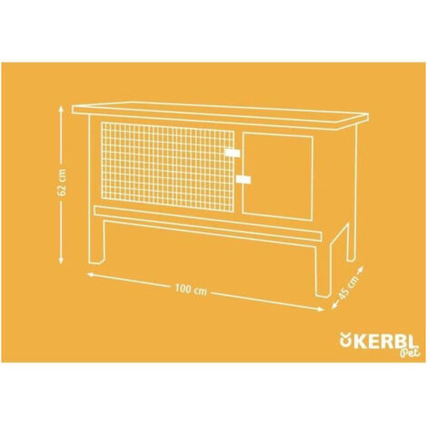 Gabbia per roditori - KERBL - Fred - 100x45x62 cm