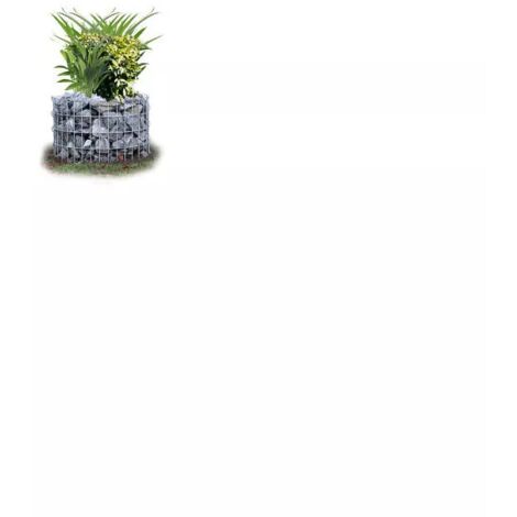 gabbione rotondo con 20 ganci  - 40x60x60.