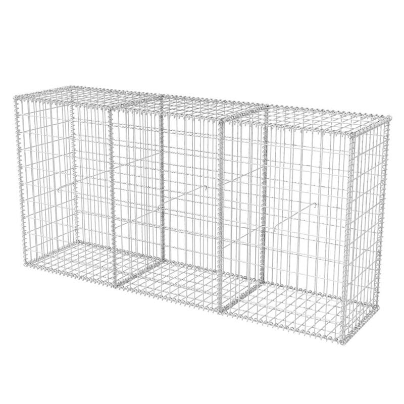 Fimei Panier de gabion Acier galvanisé 200x50x100 cm