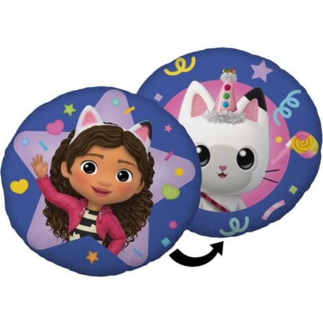 Gabby et la maison magique - Coussin rond décoratif - Multicolore - D 40 cm - Livraison gratuite