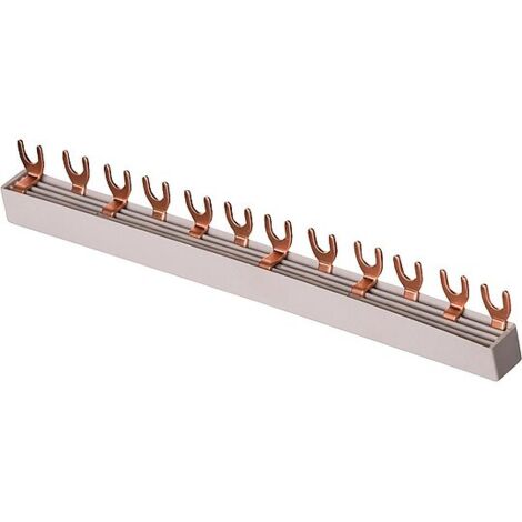 Gabel-Phasenschiene Pollmann G4L-L1+N-L2+N-L3+N / 10 mm² Länge 210 mm (12TE)