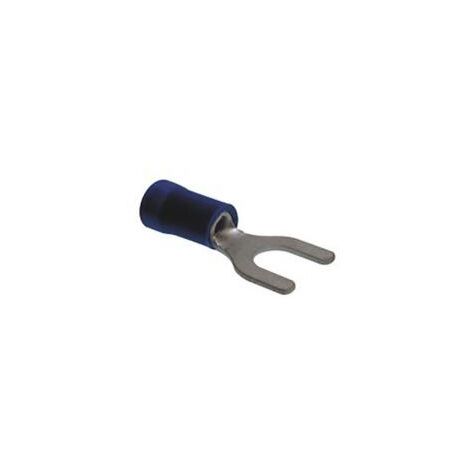 Gabelklemme 5,3mm 1-2,63mm vorisoliert BLAU