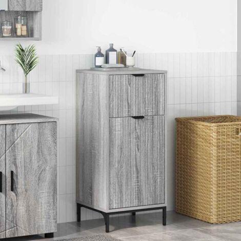 Gabinete de Baño con cajón Gris  39.5 x 36 x 88 cm
