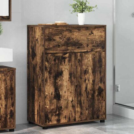 Gabinete de Baño con cajón Roble ahumado 72,5 x 36,5 x 100 cm