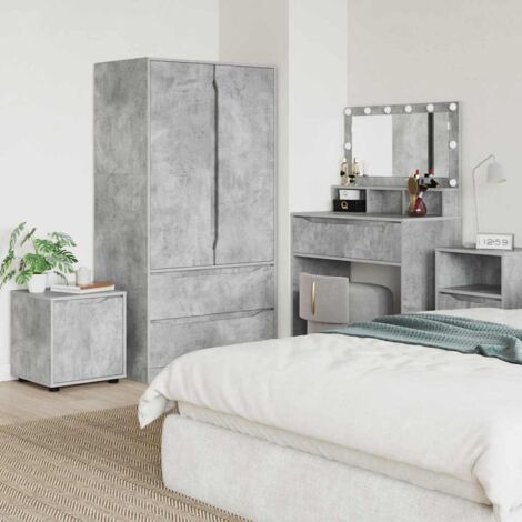Gabinete de Baño Gris Concreto 40,5 x 40 x 44 cm