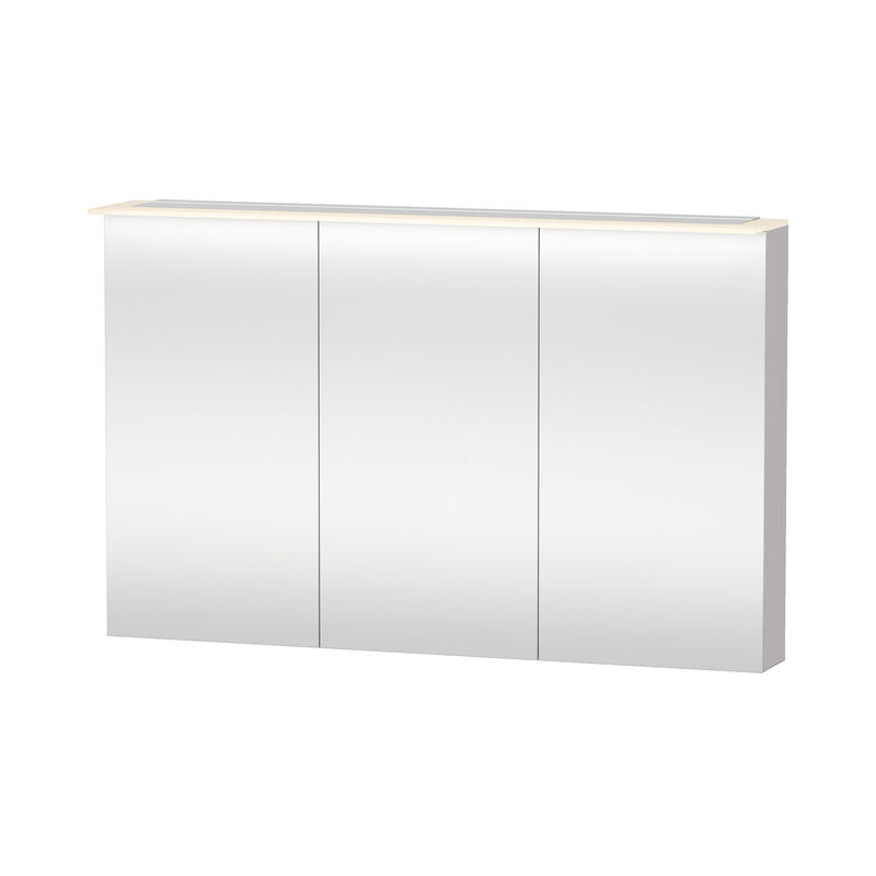 

Gabinete de espejos Duravit X-Large 7596, 3 puertas de espejos, 1200 mm, Color (frente/cuerpo): Laca blanca lila alto brillo - XL759602727