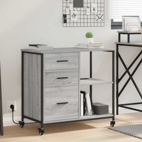 Gabinete de oficina con rueda Gris  76 x 41 x 72 cm