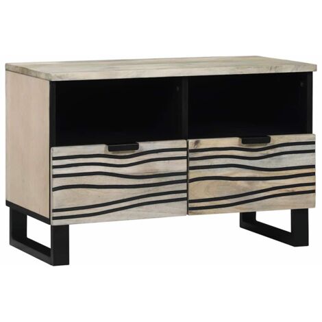 Gabinete de TV 70 x 33 x 46 cm madera maciza de mango