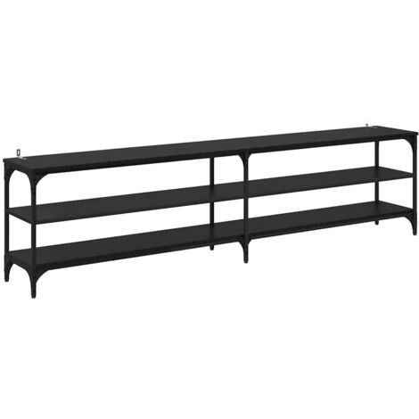 Gabinete de TV Roble Negro 200 x 30 x 50 cm vidaXL