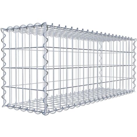 Gabion 100 cm x 40 cm x 30 cm – Mailles 5 x 10 cm – Spirales et entretoises fournies – Résistance au cisaillement 3.5 kN – Gabiona