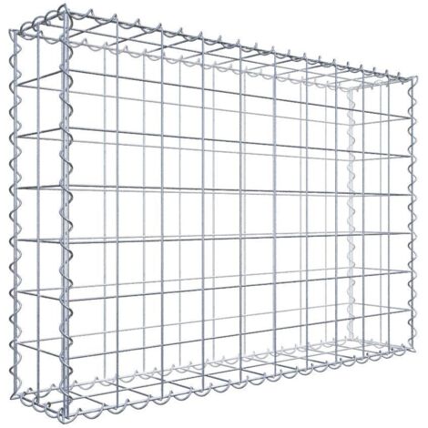 Gabion 100 cm x 70 cm x 20 cm – Mailles 10 x 10 cm – Spirales fournies pour assemblage rapide – Résistance au cisaillement 3.5 kN – Gabiona
