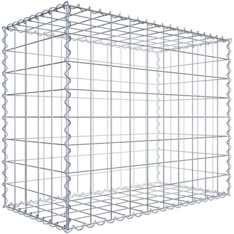 Gabion 100 cm x 80 cm x 50 cm – Mailles 10 x 10 cm – Assemblage rapide avec spirales – Résistance à la corrosion – Gabiona