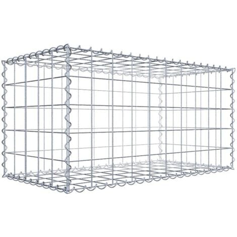 Gabion 100 x 50 x 50 cm - Qualité Made in Germany - Mailles Carrées 10 x 10 cm - GabionDeco®