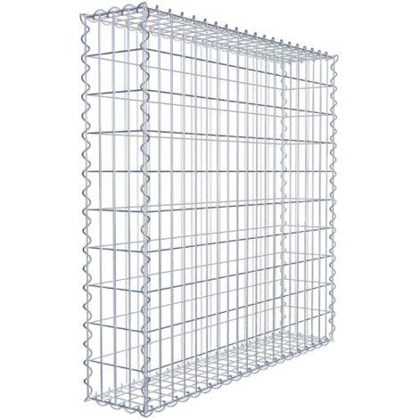 Gabion 100x100x20cm ��made in Germany�� - mailles rectangulaires 5x10cm