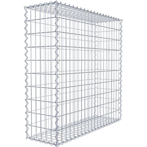 Gabion 100x100x30cm ��made in Germany�� - mailles rectangulaires 5x10cm