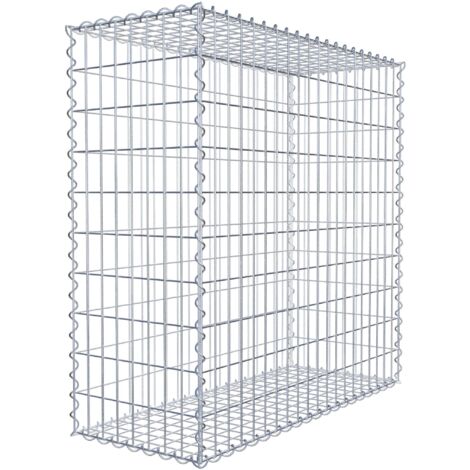 Gabion 100x100x40cm ��made in Germany�� - mailles rectangulaires 5x10cm