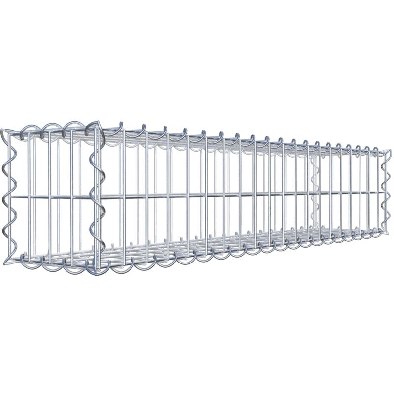 Gabiondeco - Gabion 100 cm x 20 cm x 20 cm (L x H x P). mailles 5 x 10 cm. Spirale - Made in Germany