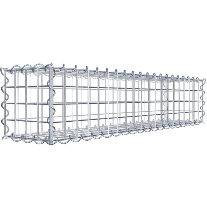 Gabion 100 cm x 20 cm x 20 cm (l x h x p). mailles 5 x 5 cm. Spirale - Made in Germany - Gabiondeco