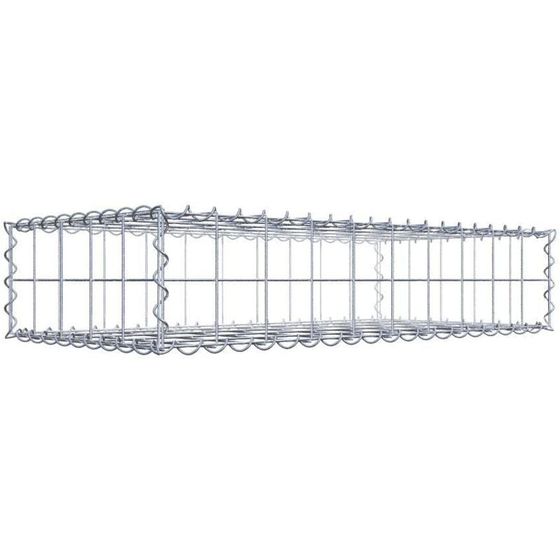 Gabiondeco - Gabion 100 cm x 20 cm x 50 cm (l x h x p). mailles 10 x 10 cm. Spirale - Made in Germany
