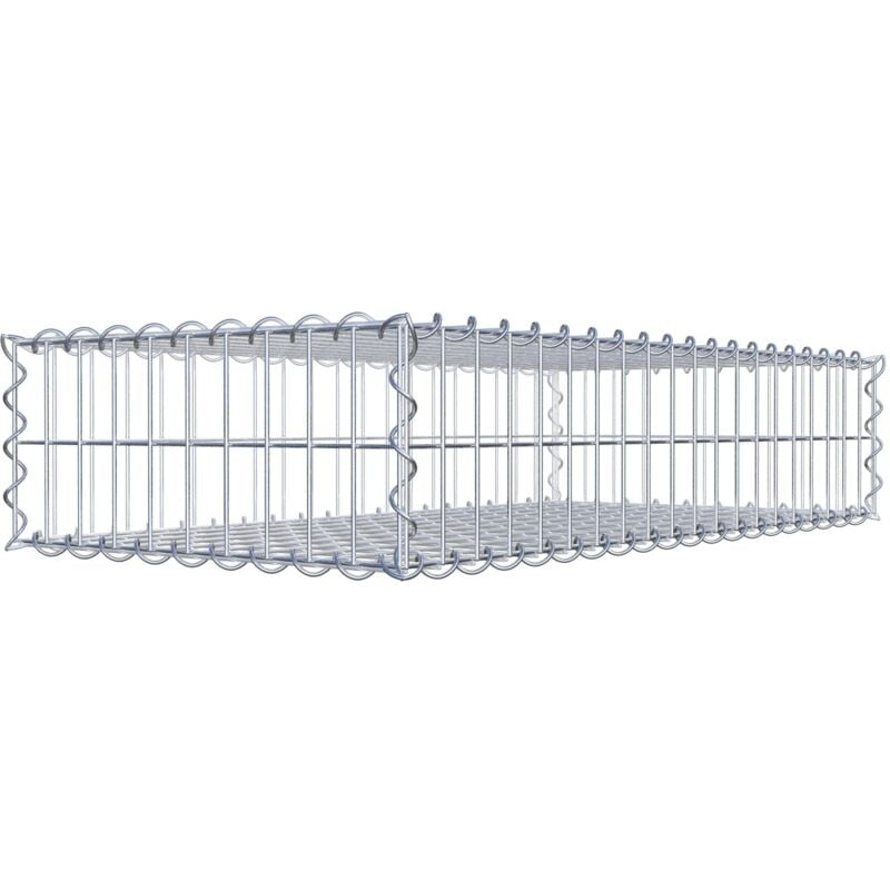 Gabiondeco - Gabion 100 cm x 20 cm x 50 cm (l x h x p). mailles 5 x 10 cm. Spirale - Made in Germany