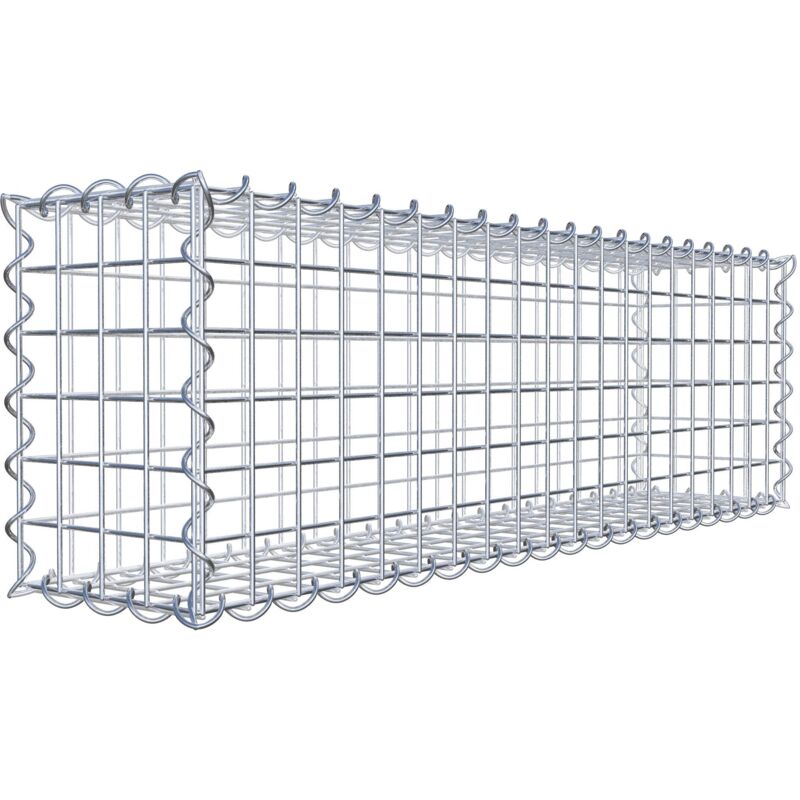 Gabion 100 cm x 30 cm x 20 cm (l x h x p). mailles 5 x 5 cm. Spirale - Made in Germany - Gabiondeco