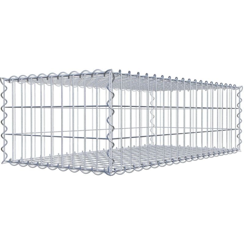 Gabiondeco - Gabion 100 cm x 30 cm x 50 cm (L x H x P). mailles 5 x 10 cm. Spirale - Made in Germany
