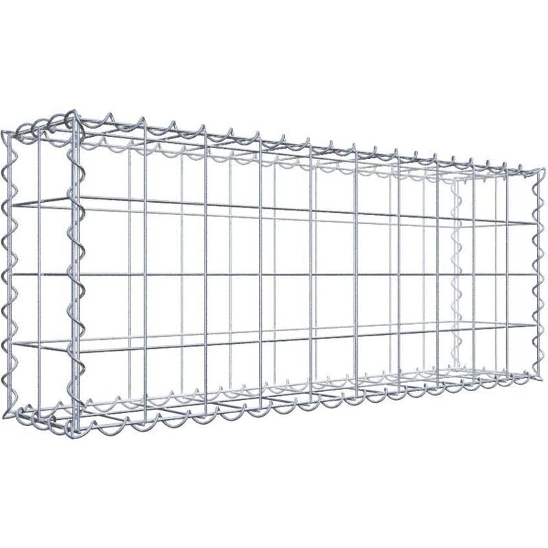 Gabiondeco - Gabion 100 cm x 40 cm x 20 cm (l x h x p). mailles 10 x 10 cm. Spirale - Made in Germany