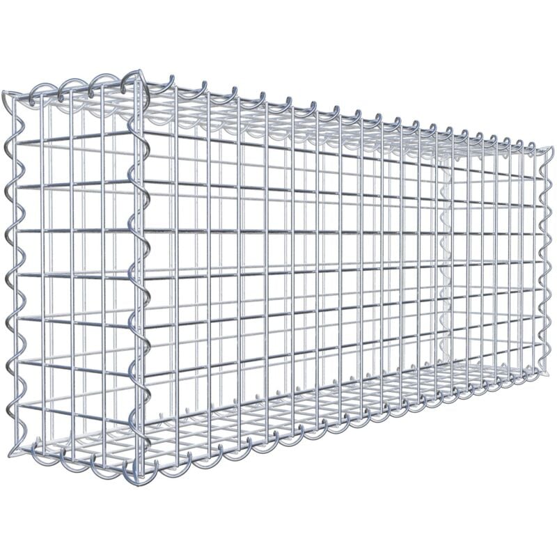 Gabiondeco - Gabion 100 cm x 40 cm x 20 cm (l x h x p). mailles 5 x 5 cm. Spirale - Made in Germany