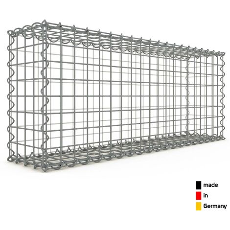 Gabion 100x40x20cm ��made in Germany�� - mailles carr�es 5x5cm