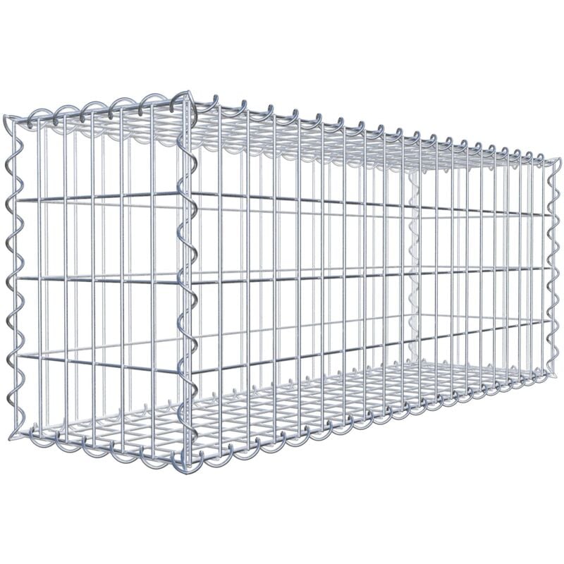 Gabiondeco - Gabion 100 cm x 40 cm x 30 cm (l x h x p). mailles 5 x 10 cm. Spirale - Made in Germany