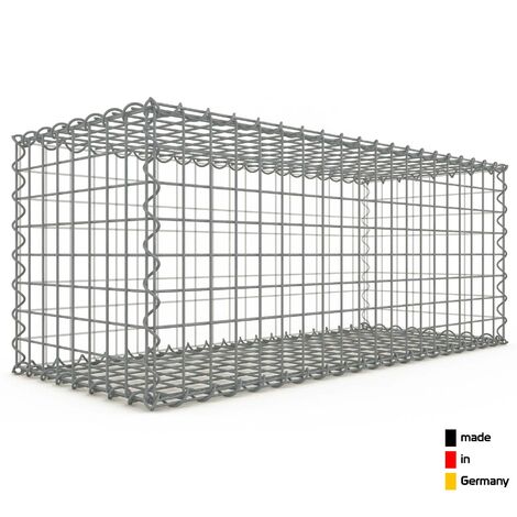 Gabion 100x40x40cm ��made in Germany�� - mailles rectangulaires 5x10cm