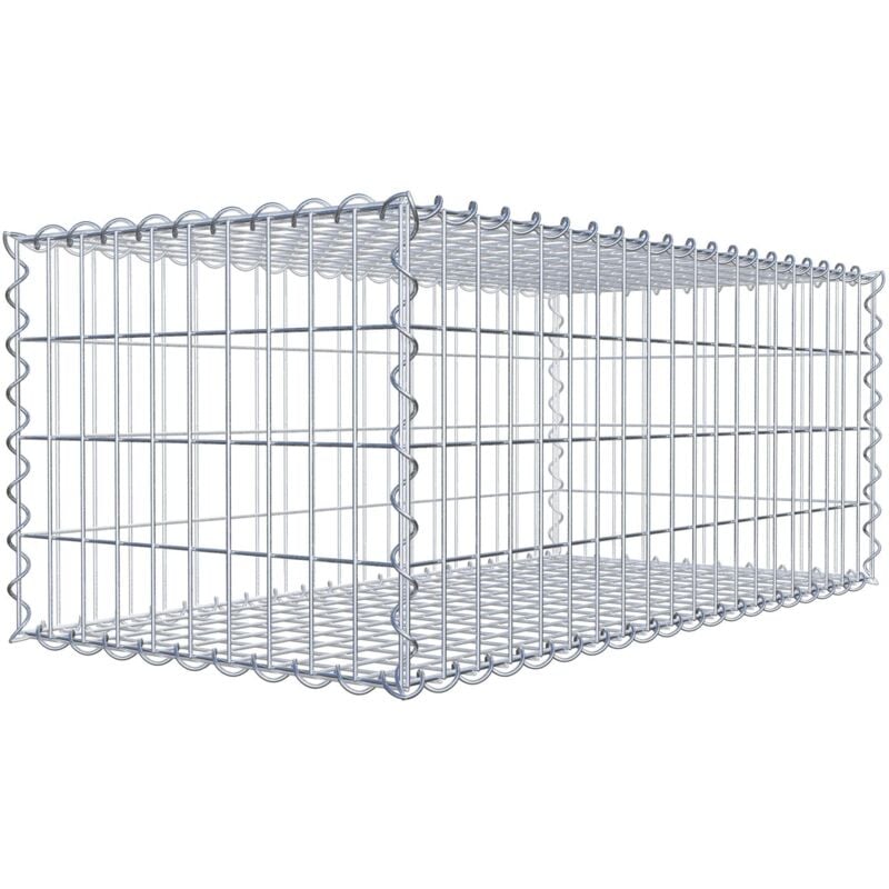 Gabiondeco - Gabion 100 cm x 40 cm x 50 cm (l x h x p). mailles 5 x 10 cm. Spirale - Made in Germany