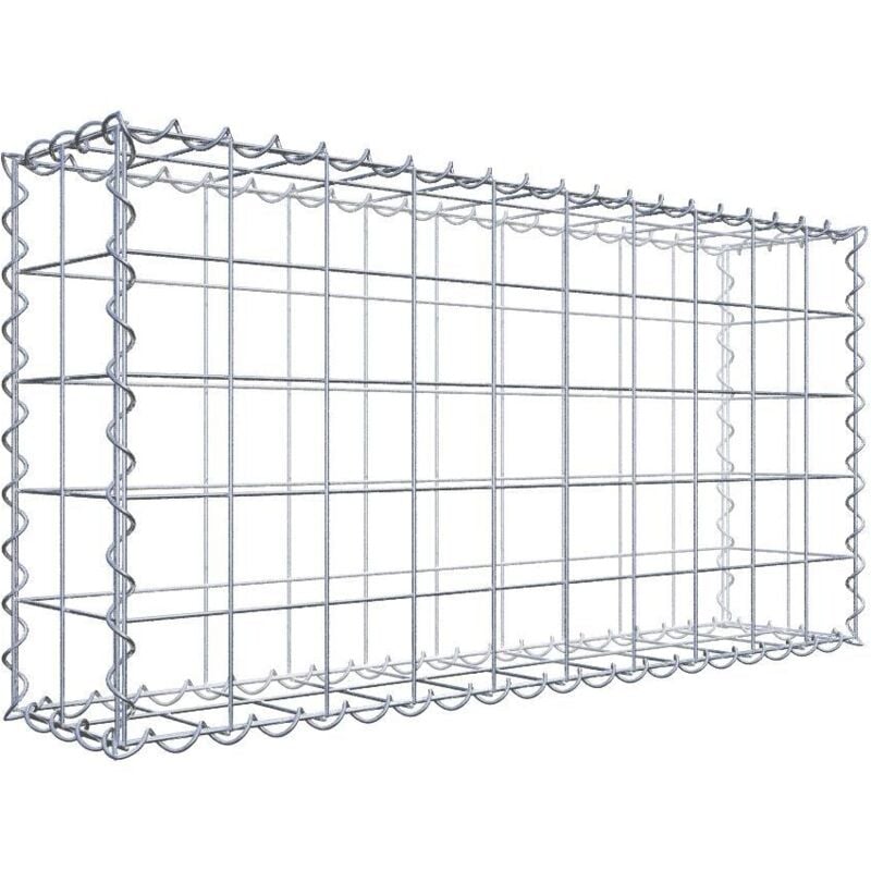 Gabiondeco - Gabion 100 cm x 50 cm x 20 cm (l x h x p). mailles 10 x 10 cm. Spirale - Made in Germany