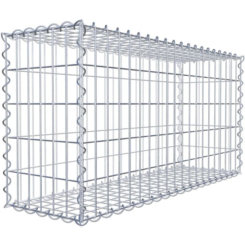 Gabiondeco - Gabion 100 cm x 50 cm x 30 cm (l x h x p). mailles 5 x 10 cm. Spirale - Made in Germany