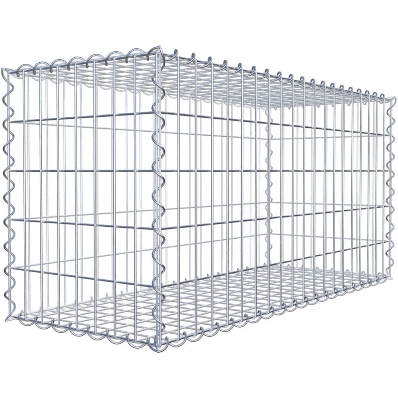 Gabiondeco - Gabion 100 cm x 50 cm x 40 cm (l x h x p). mailles 5 x 10 cm. Spirale - Made in Germany