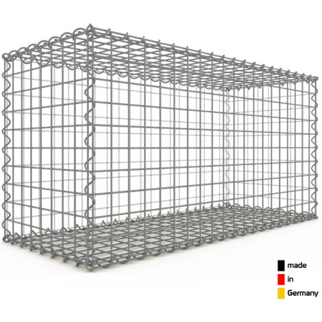 Gabion 100x50x40cm ��made in Germany�� - mailles rectangulaires 5x10cm