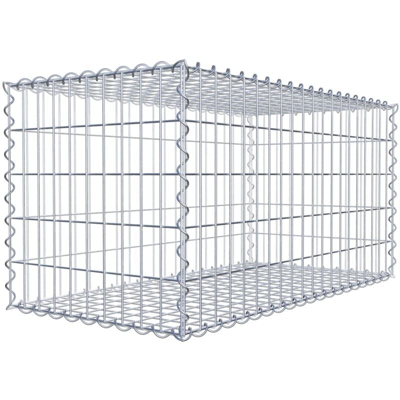 Gabiondeco - Gabion 100 cm x 50 cm x 50 cm (l x h x p). mailles 5 x 10 cm. Spirale - Made in Germany