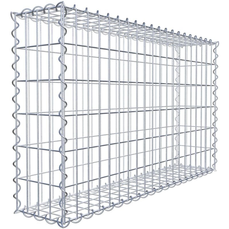 Gabiondeco - Gabion 100 cm x 60 cm x 20 cm (L x H x P). mailles 5 x 10 cm. Spirale - Made in Germany
