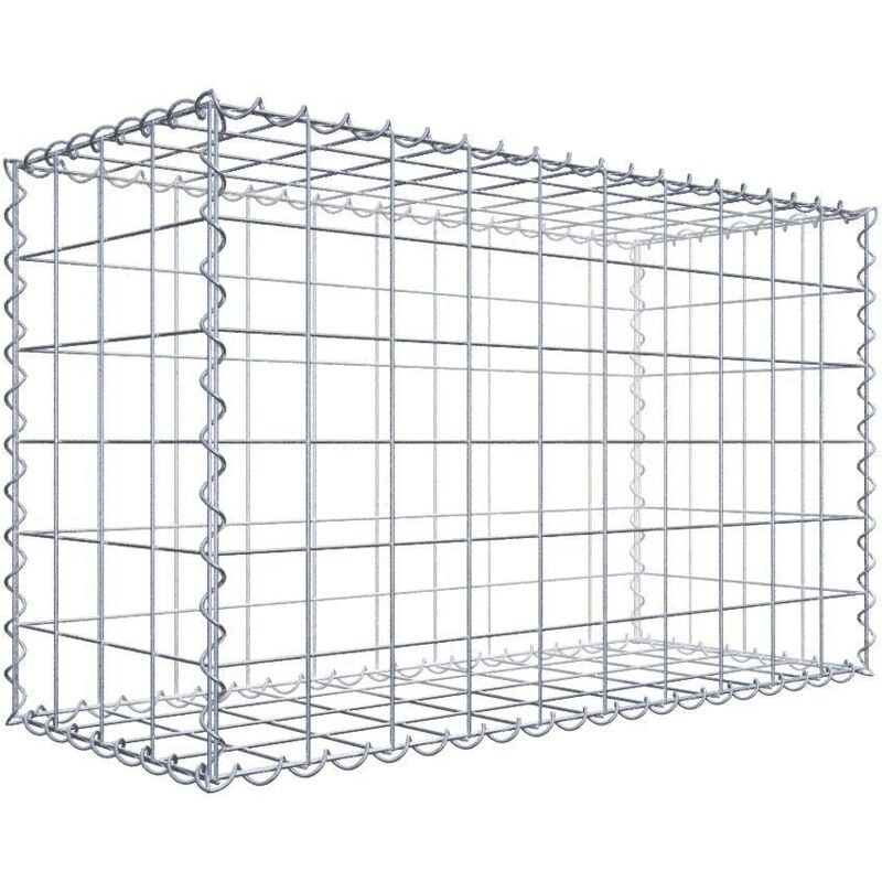Gabiondeco - Gabion 100 cm x 60 cm x 40 cm (l x h x p). mailles 10 x 10 cm. Spirale - Made in Germany