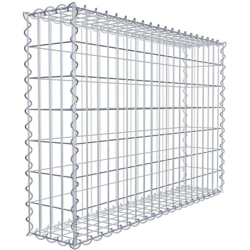 Gabiondeco - Gabion 100 cm x 70 cm x 20 cm (L x H x P). mailles 5 x 10 cm. Spirale - Made in Germany