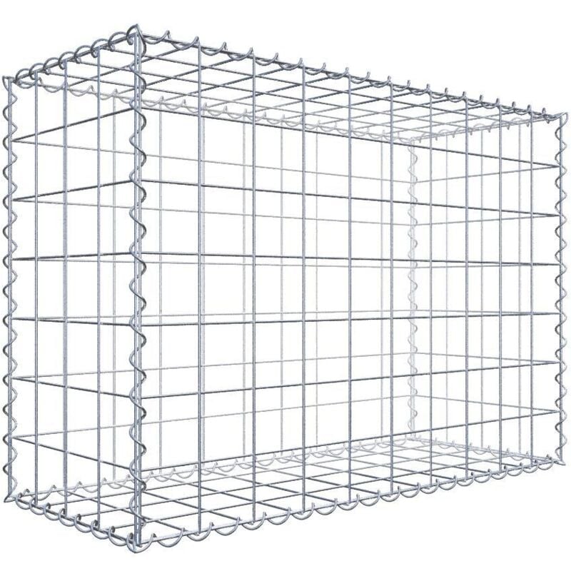 Gabiondeco - Gabion 100 cm x 70 cm x 40 cm (l x h x p). mailles 10 x 10 cm. Spirale - Made in Germany