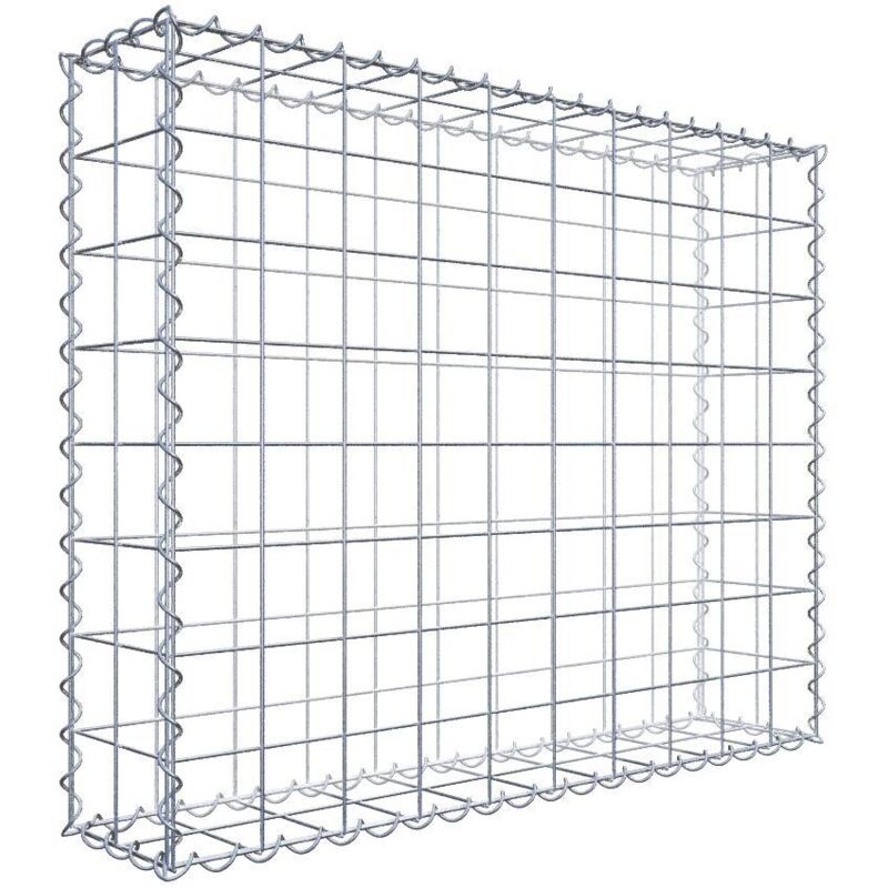 Gabiondeco - Gabion 100 cm x 80 cm x 20 cm (l x h x p). mailles 10 x 10 cm. Spirale - Made in Germany