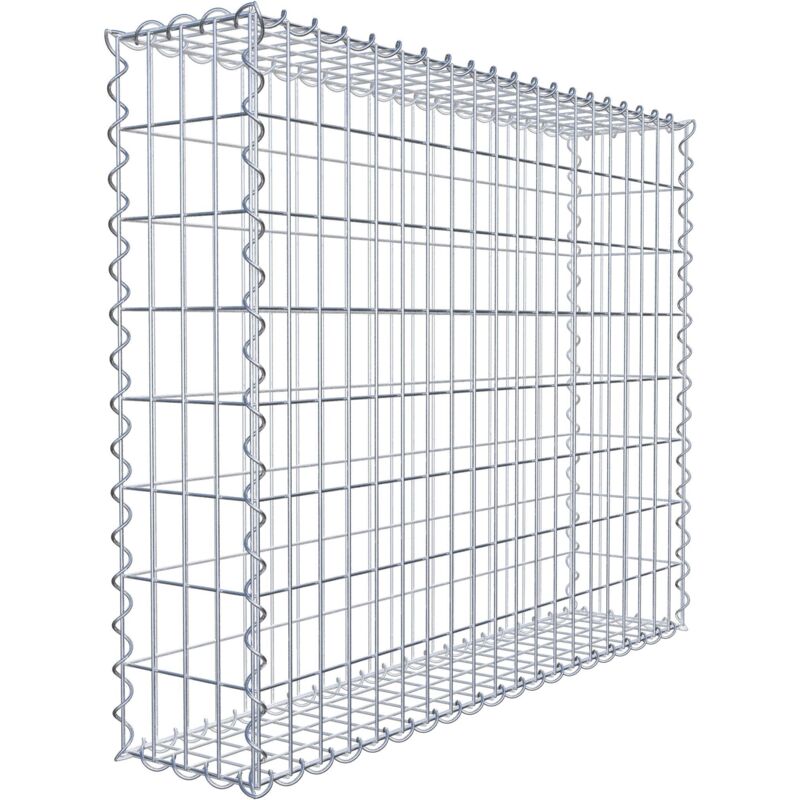 Gabiondeco - Gabion 100 cm x 80 cm x 20 cm (l x h x p). mailles 5 x 10 cm. Spirale - Made in Germany