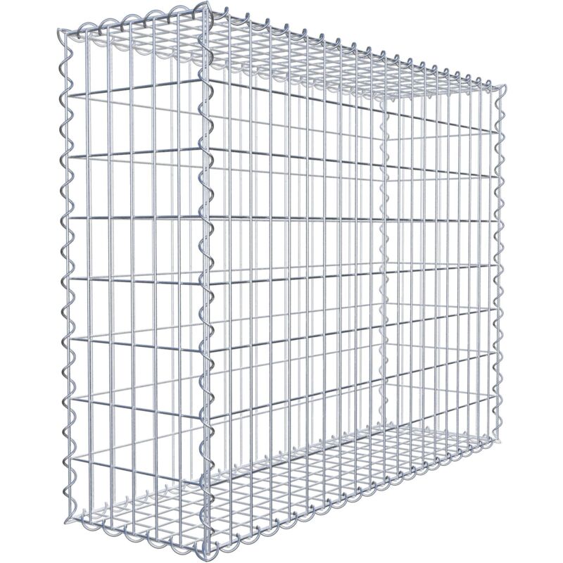 Gabiondeco - Gabion 100 cm x 80 cm x 30 cm (l x h x p). mailles 5 x 10 cm. Spirale - Made in Germany