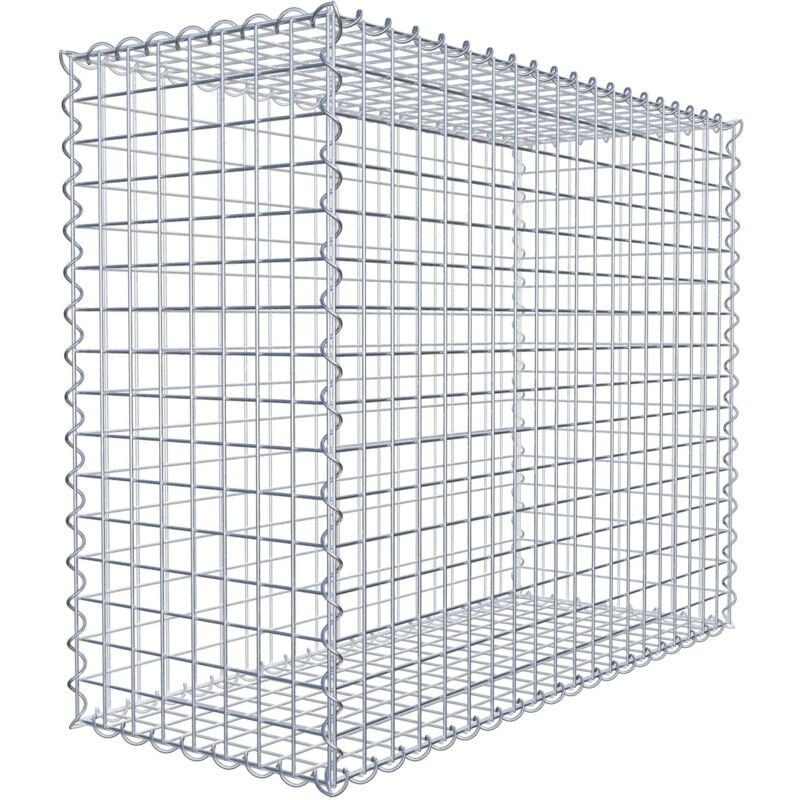 Gabiondeco - Gabion 100 cm x 80 cm x 40 cm (l x h x p). mailles 5 x 5 cm. Spirale - Made in Germany