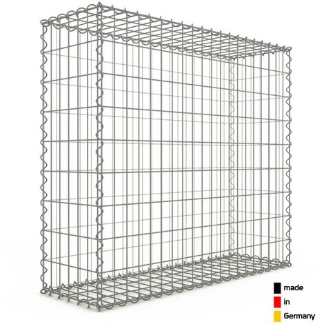 Gabion 100x90x30cm ��made in Germany�� - mailles rectangulaires 5x10cm