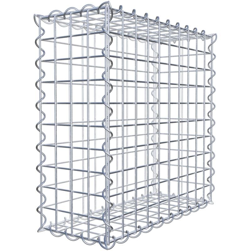 Gabiondeco - Gabion 50 cm x 50 cm x 20 cm (l x h x p). mailles 5 x 5 cm. Spirale - Made in Germany