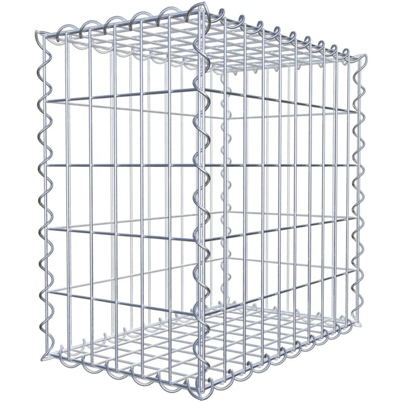 Gabiondeco - Gabion 50 cm x 50 cm x 30 cm (l x h x p). mailles 5 x 10 cm. Spirale - Made in Germany